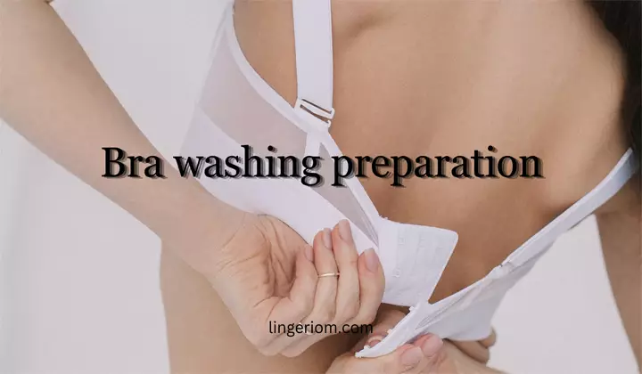 Bra washing preparation