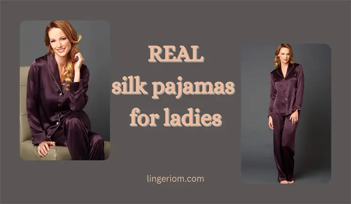real silk pajamas for ladies