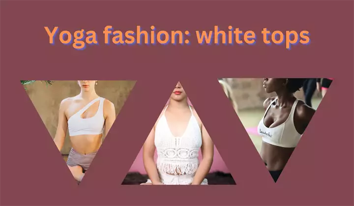 Buy white yoga tops