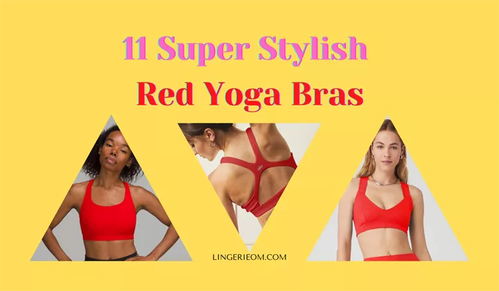 yoga bra tops red