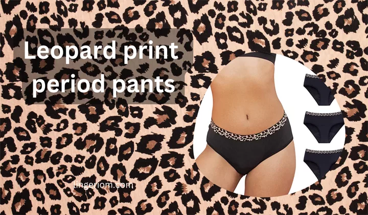 Leopard print period pants